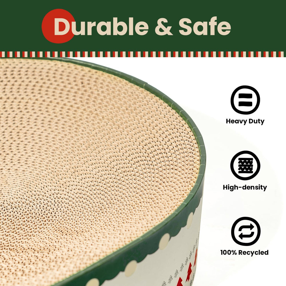 Conlun oval-concave-design-cat-scratcher supports comfortable spine alignment