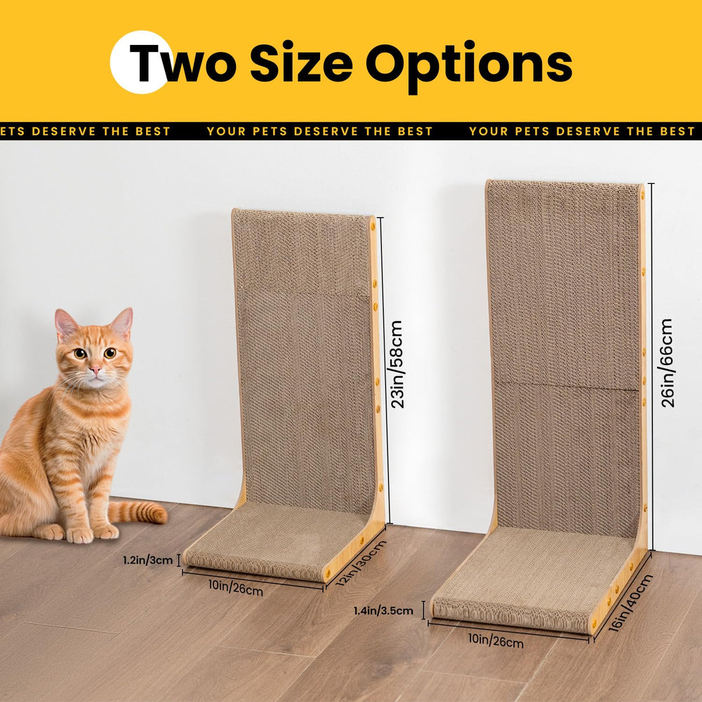 Conlun vertical scratching board enables upright scratching for natural instincts and space efficiency.