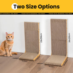 Conlun vertical scratching board enables upright scratching for natural instincts and space efficiency.