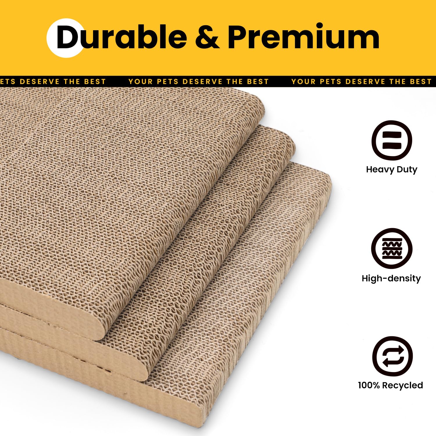 Conlun woodgrain scratcher blends with home decor while protecting furniture from scratches.