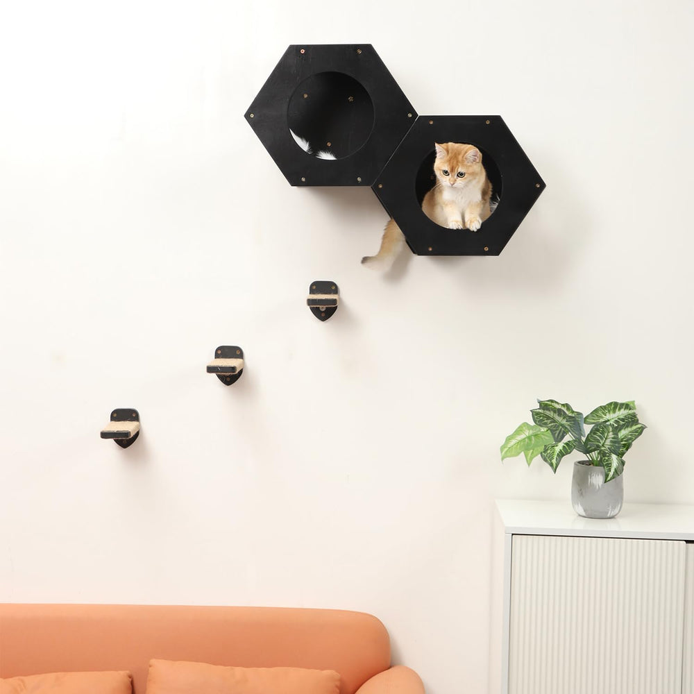 COOLEX cat shelf features detachable soft plush cushion for seasonal comfort