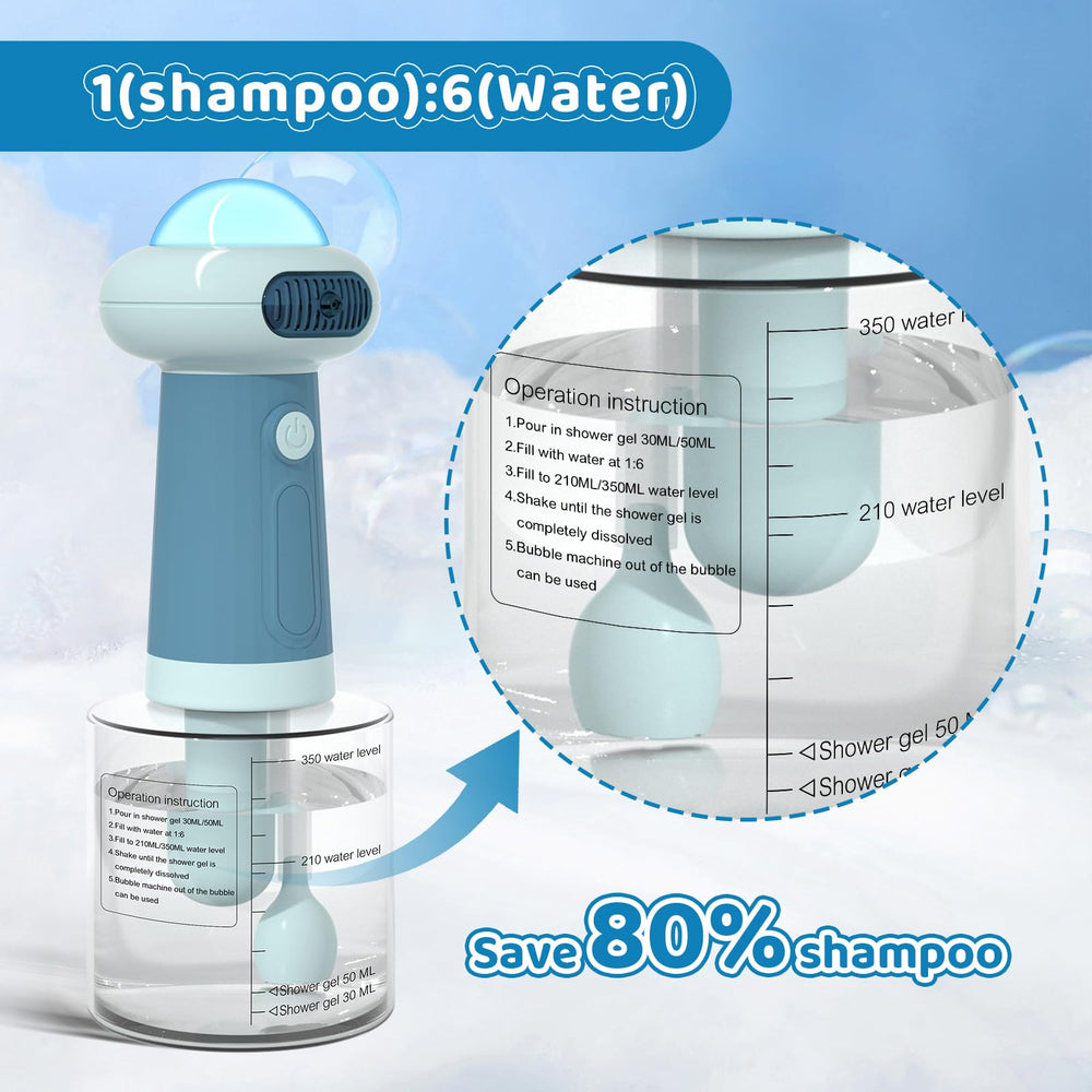 Coocake Electric Dog Shampoo Dispenser magnetic charging for quick recharging.
