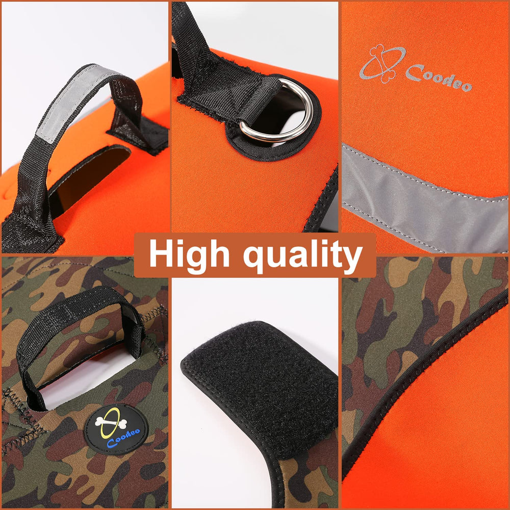 Coodeo dog hunting vest in large size fits comfortably during hunts.
