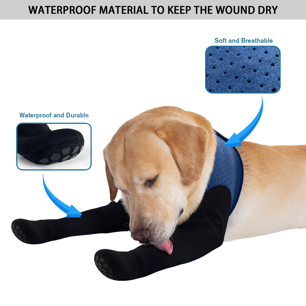 COODEO non-slip bottom dog socks improve traction during indoor activities.