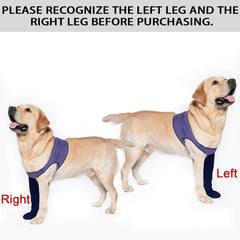 Coodeo purple sleeve shoes support paws during daily activities and recovery.