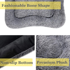 Coohom Deluxe Plush Dog Bed anti-slip bottom keeps bed in place during play.