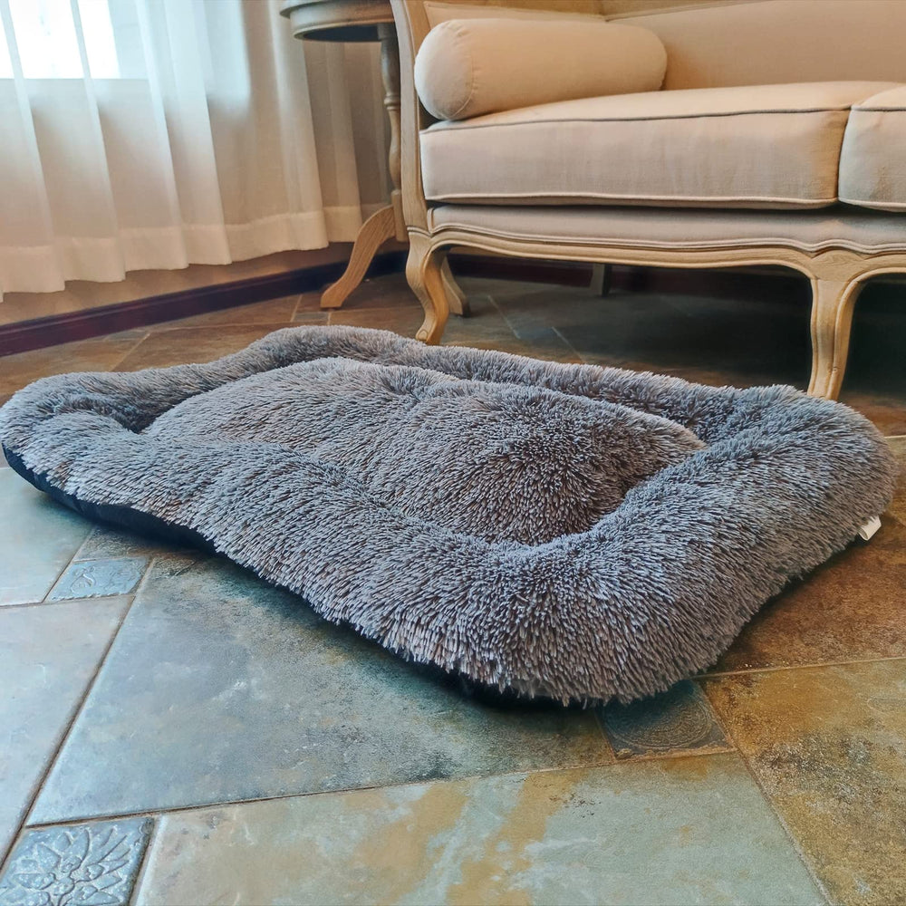 Coohom Deluxe Plush Dog Bed dog enjoying a cozy nap.
