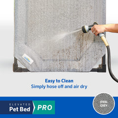 Coolaroo Pro low-profile design enables easy stepping on and off for small dogs.