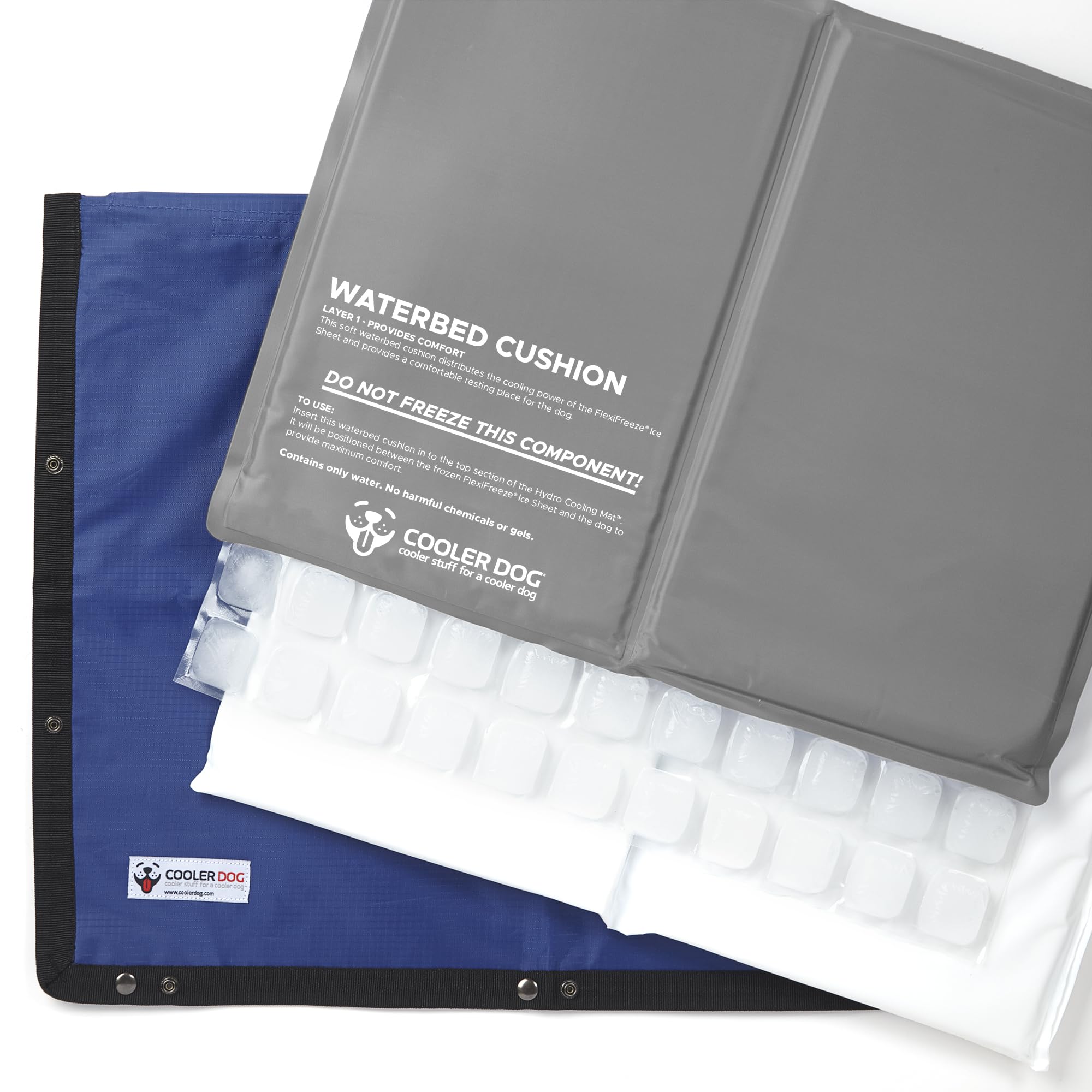 CoolerDog Cooling Mat Cover Washable section emphasizes easy cleaning and maintenance.