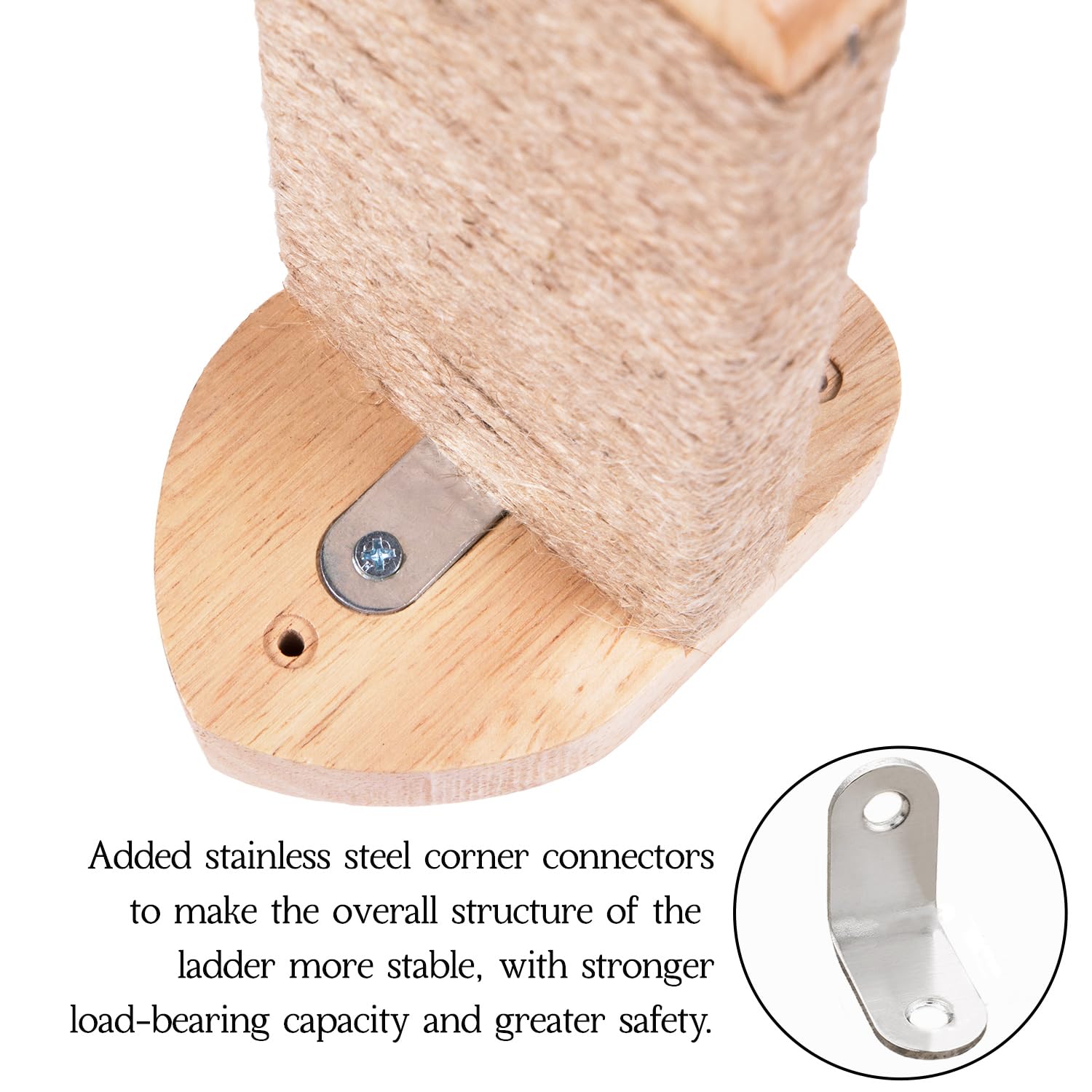 COOLEX large-size cat ladder supports bigger cats up to 30 lbs.