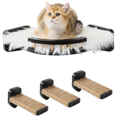 COOLEX Cat Wall Shelves corner design boosts vertical play and space efficiency.