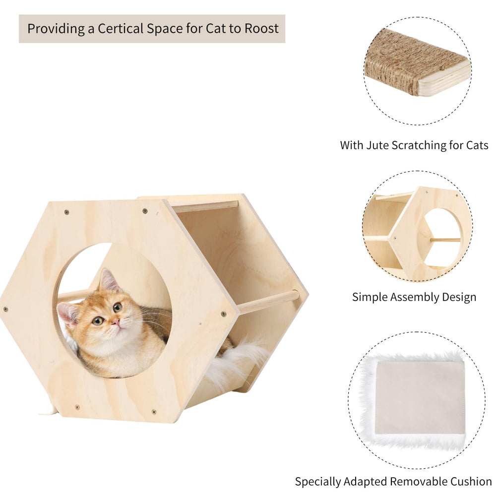 COOLEX KATRIS three ladders reinforce climbing versatility for indoor cats.