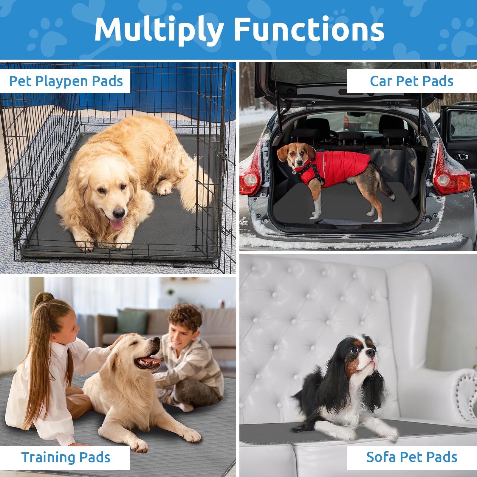 CoolShields versatile pet mat fits crate, playpen, car trunk, and more.