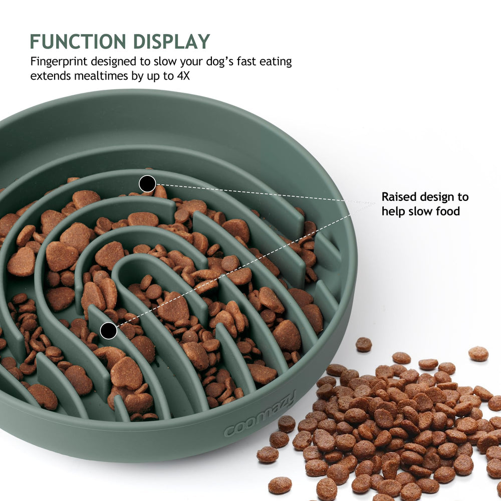 Coomazy suction cup bottom keeps bowls steady for energetic eaters.