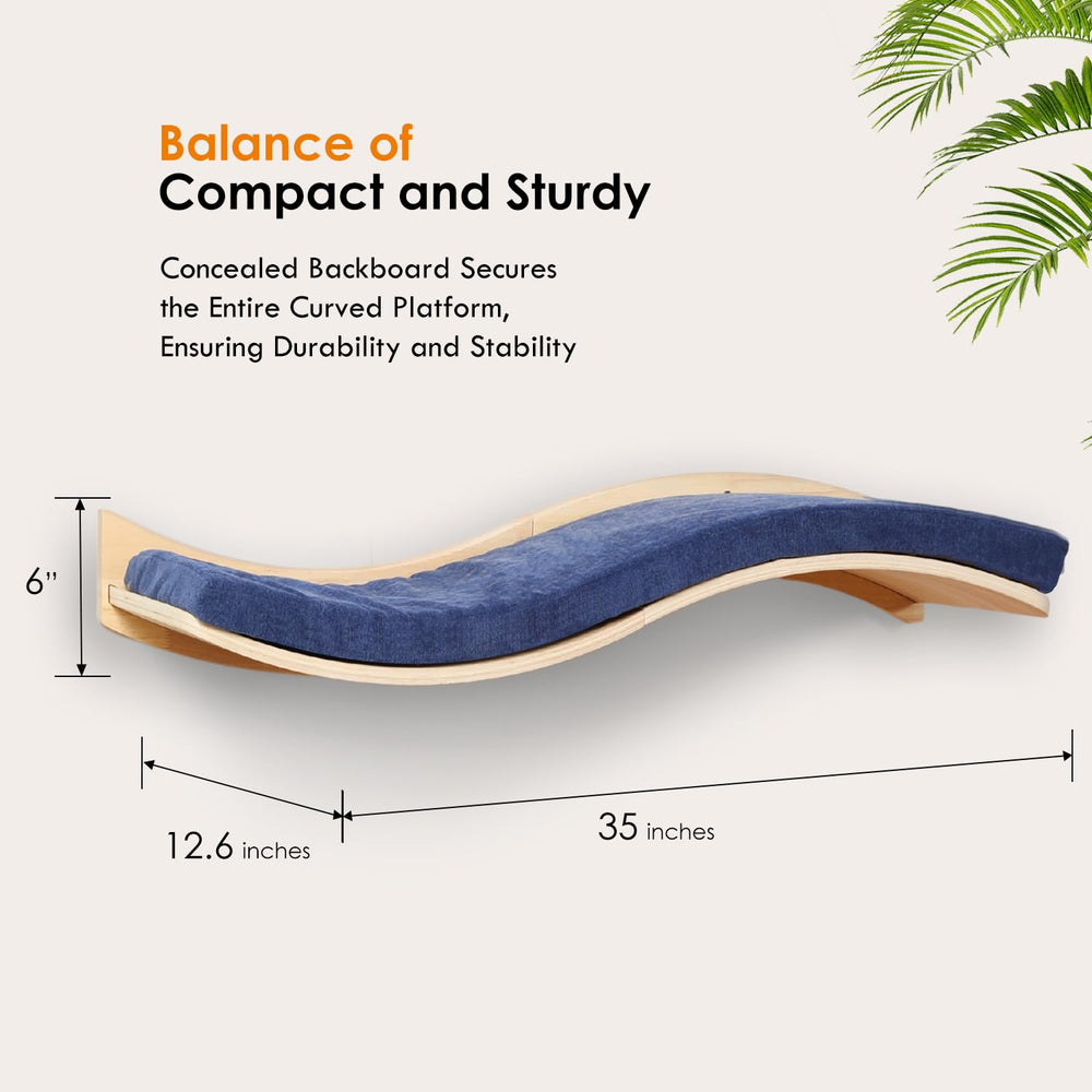 Cooolex cat wall shelf assembly guide showing simple hardware