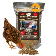 Coop Care Chicken’s Choice 5lb bag front view highlighting premium organic grains for poultry