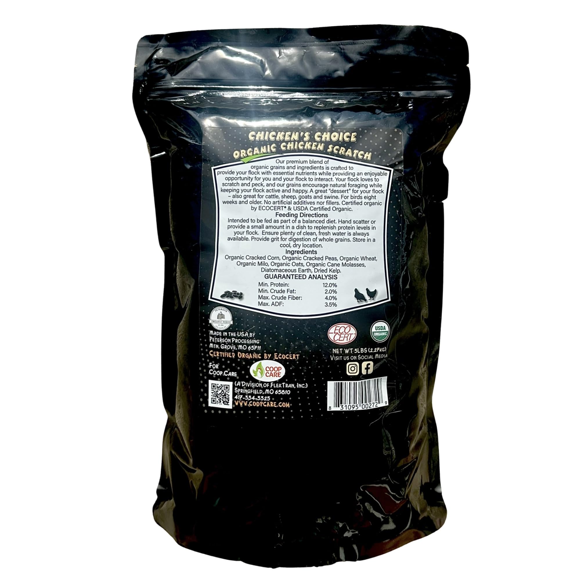 Coop Care Chicken’s Choice grains close-up highlights natural ingredients for poultry