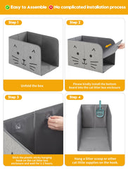 Coorganisers high-sided design helps contain urine and litter for active cats.