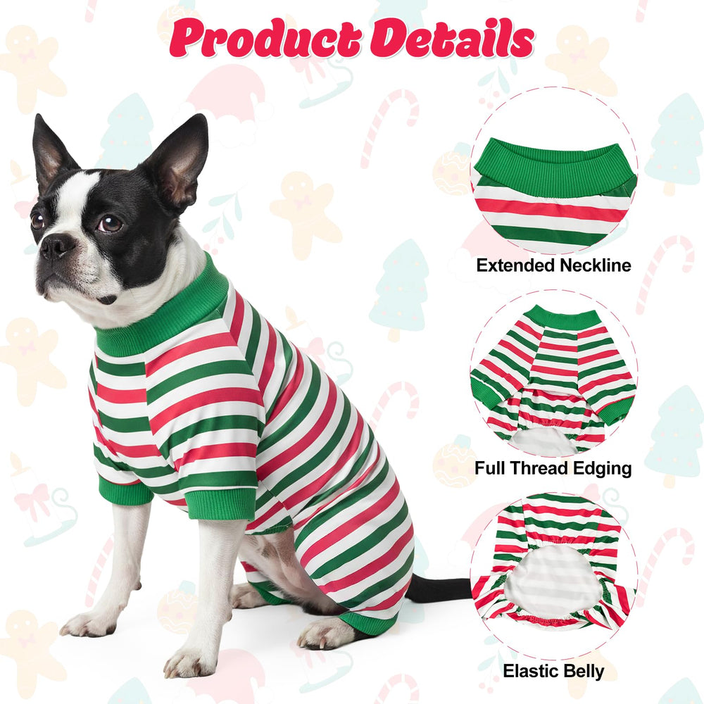 CooShou Christmas stripes add festive look for parties, photos, and family gatherings.