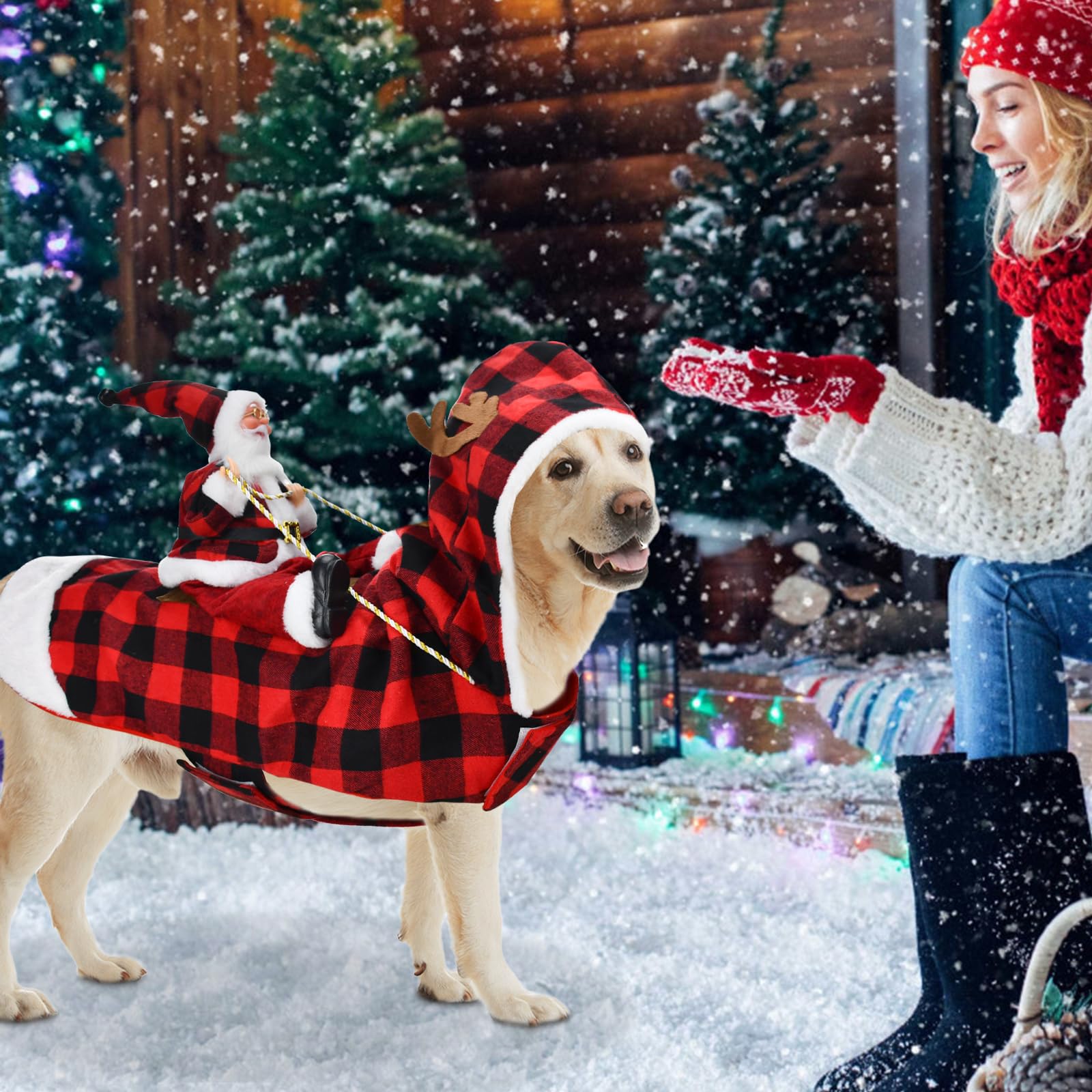 CooShou gift-ready pet costume in Christmas setting for holiday gifting ideas.