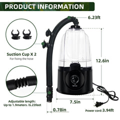 COOSPIDER 3-8L capacity tank demonstrates extended misting for longer sessions.