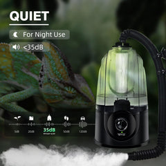 COOSPIDER adjustable mist output rotary control enables precise terrarium humidity.