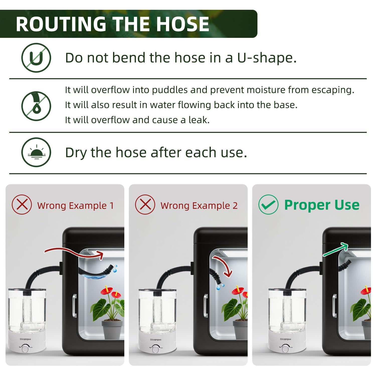 COOSPIDER automatic-shutoff indicates safety when water runs out.