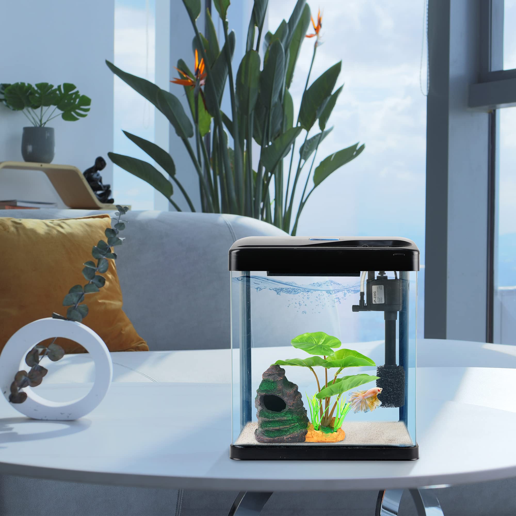 COOSPIDER Betta Tank Whisper Filter delivers quiet filtration for a peaceful space.