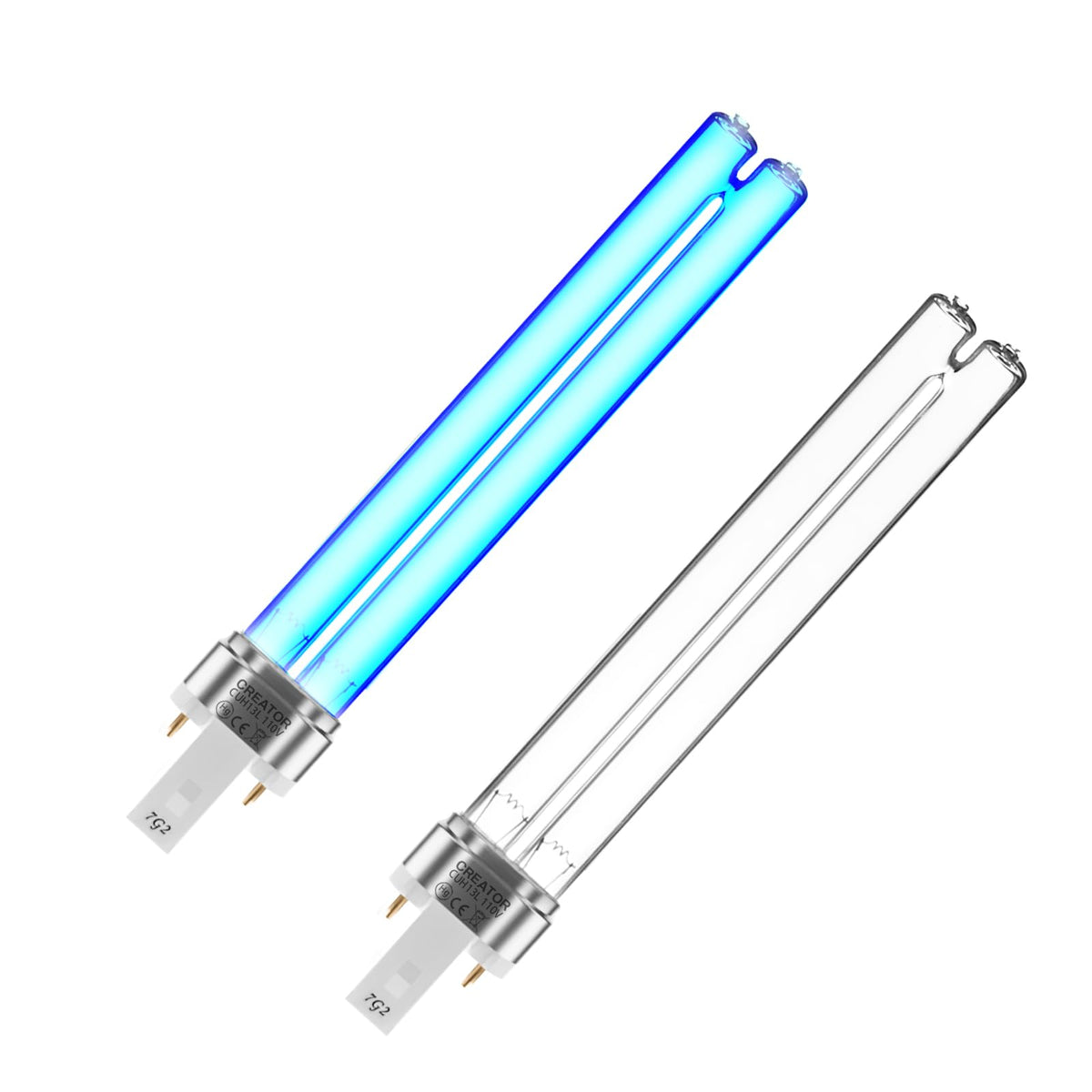 coospider-repta 2pack 13W UV-C bulbs pack-shot showing value and compatibility