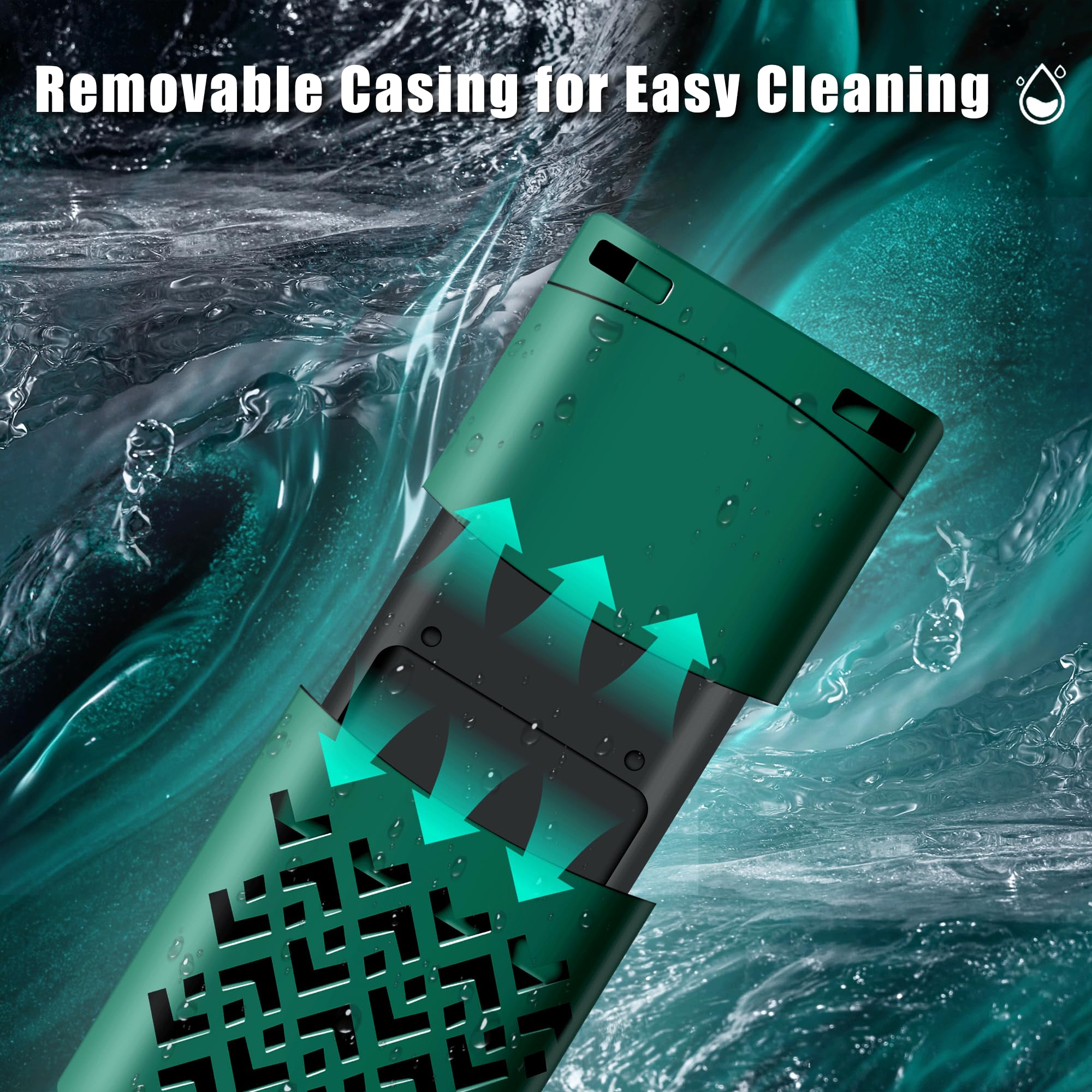 coospider-repta 300W heater out-of-water detection image communicates enhanced protection