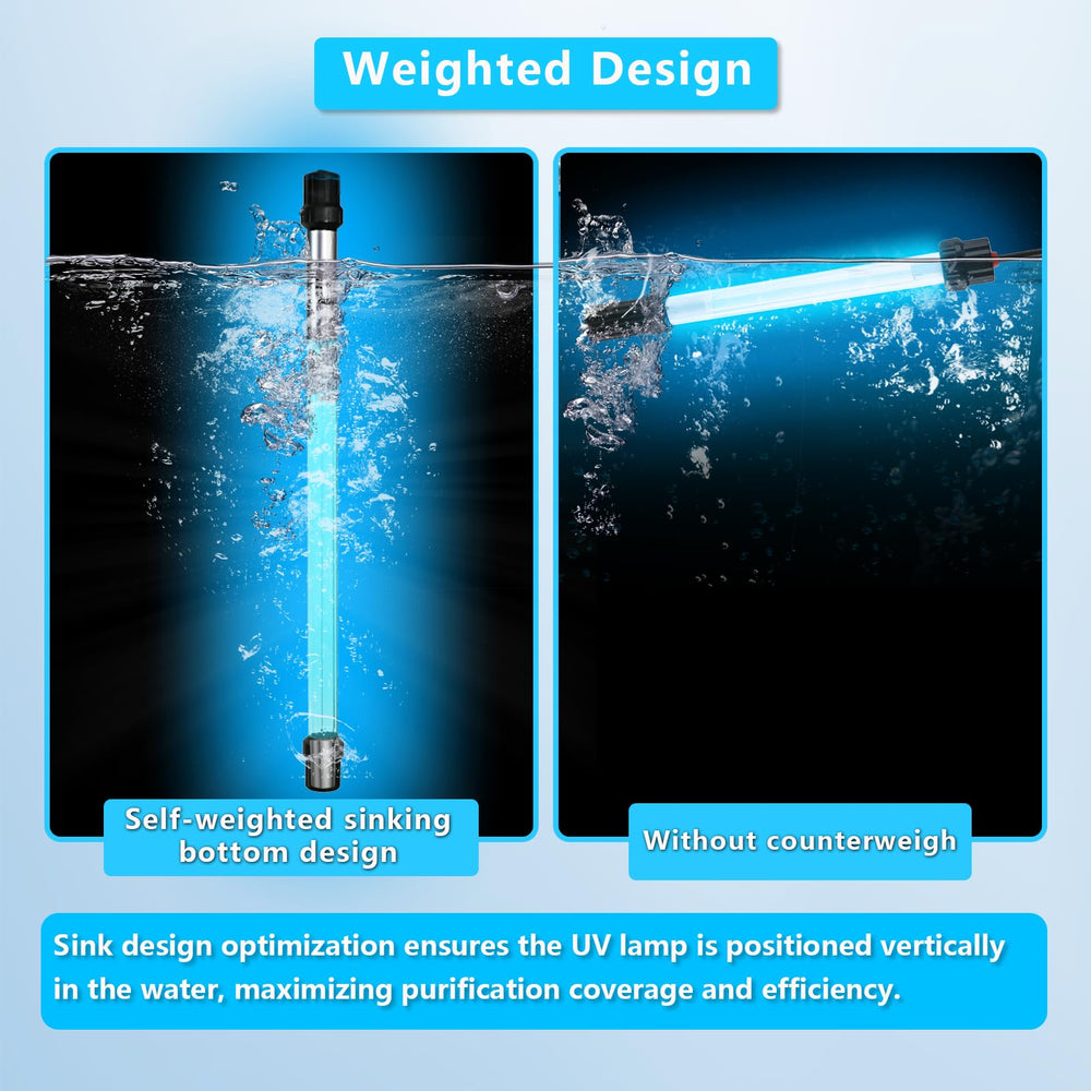 coospider-repta uv-light gravity-block-underwater demonstrates 360-degree cleaning in submerged setups.