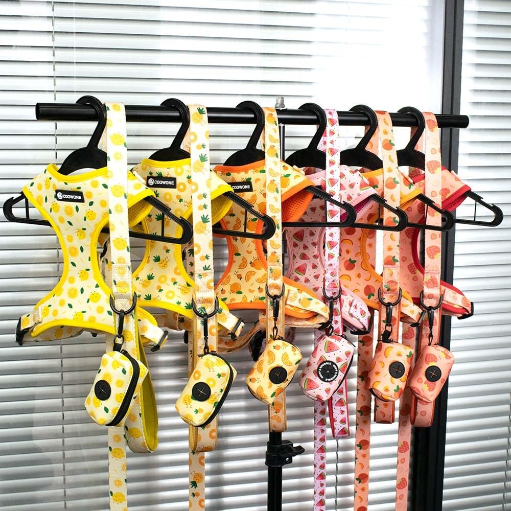 Conjunto arnés y correa COOWONE, perfecto para entrenamiento y paseo diario.