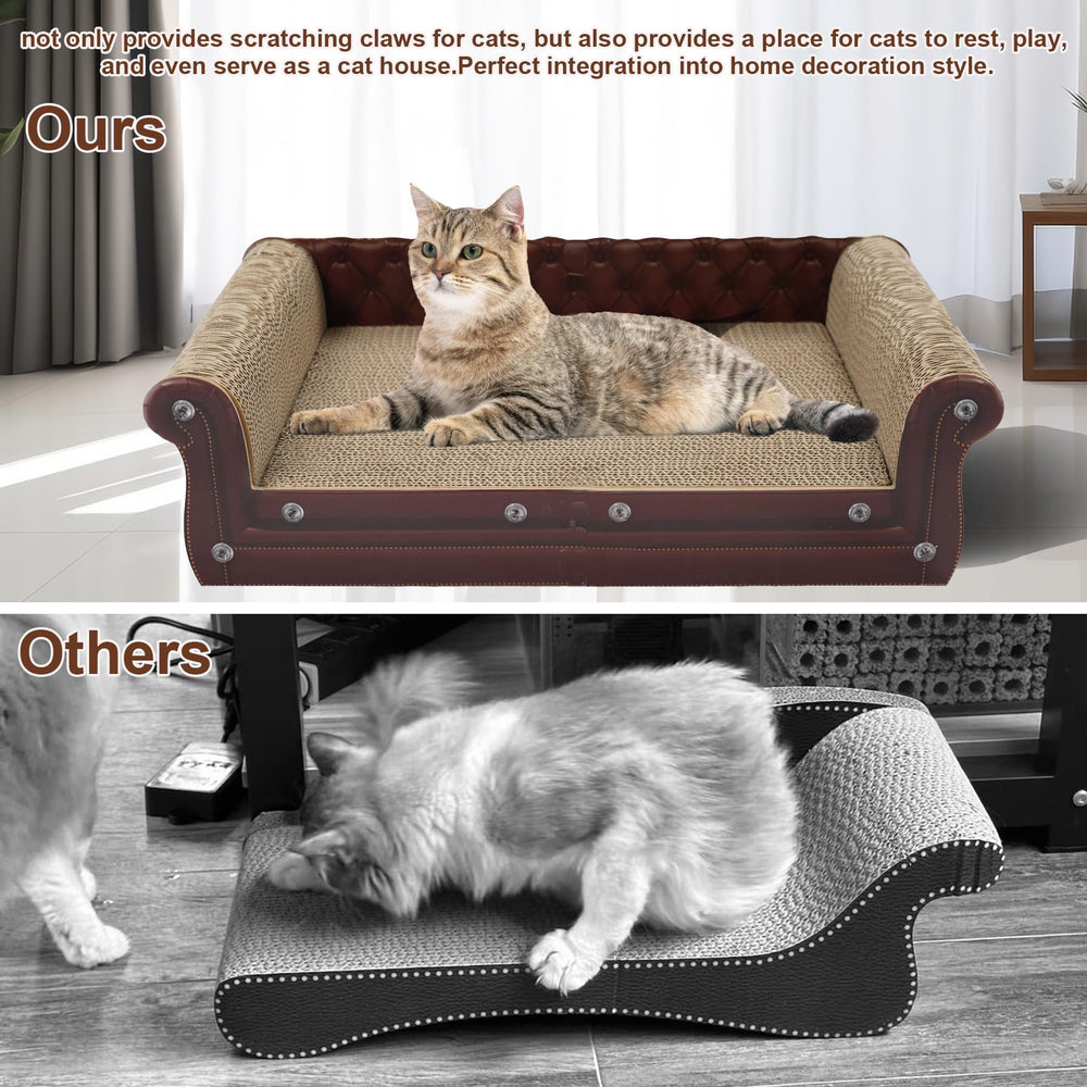 COOZMENT Scratching Sofa multi-cat use for shared lounging.
