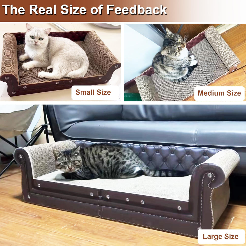 COOZMENT Scratching Sofa packaging highlights eco-friendly materials.