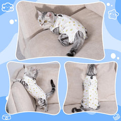 Coppthinktu cat recovery suit female U-shaped design eases litter use without removal