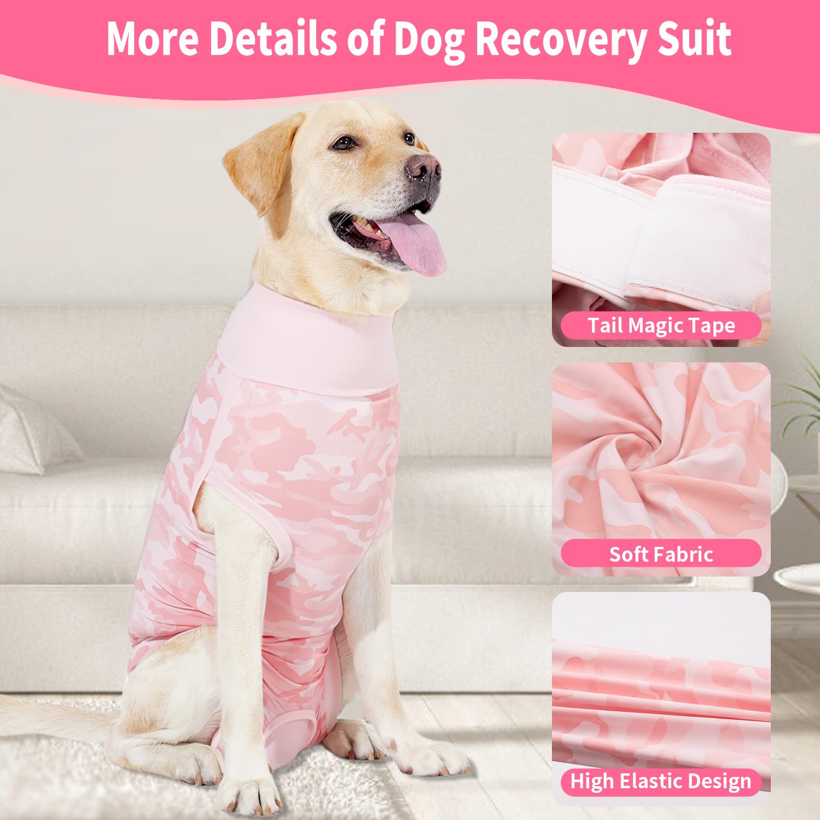Coppthinktu dog onesie cone-alternative silhouette suitable for daily wear and protection