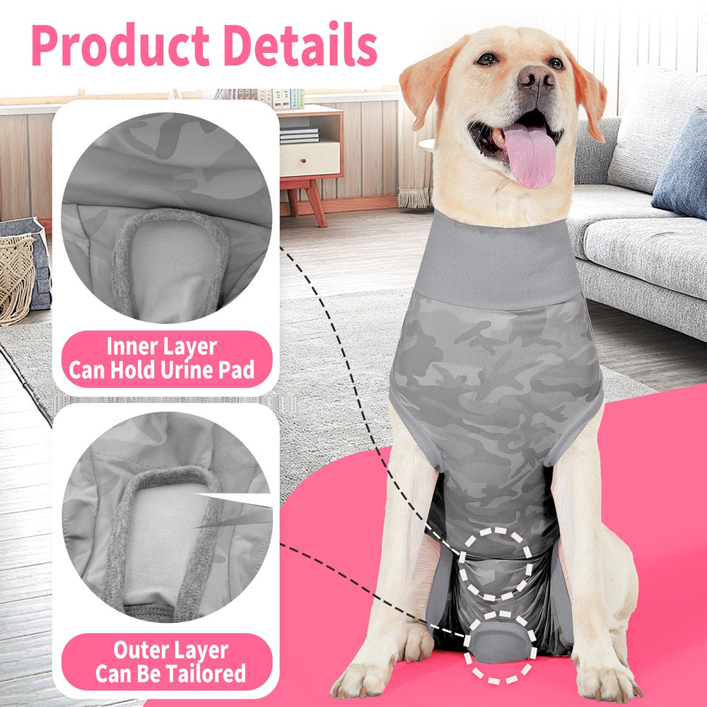 Coppthinktu dog onesie pee-pad interlayer supports mess-free indoor wear.
