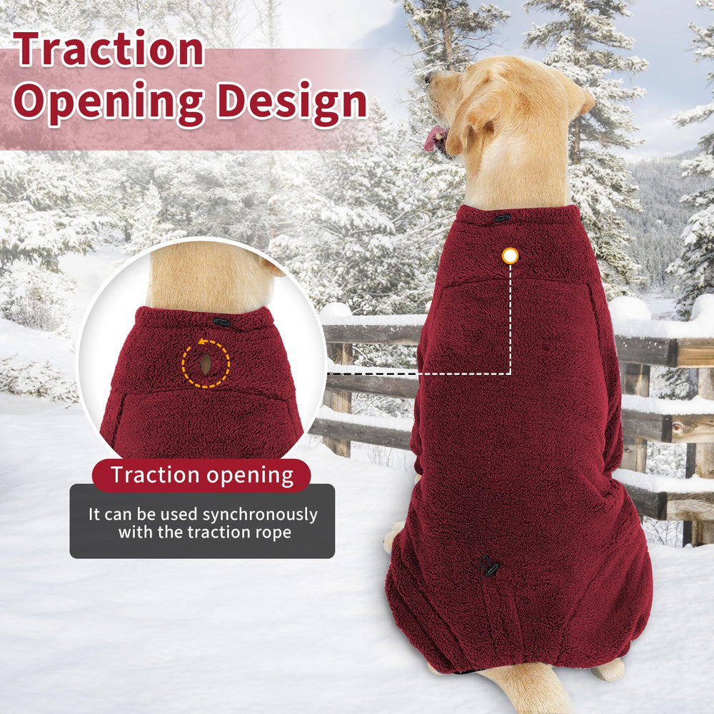 Coppthinktu dog winter coat pullover style for quick dressing