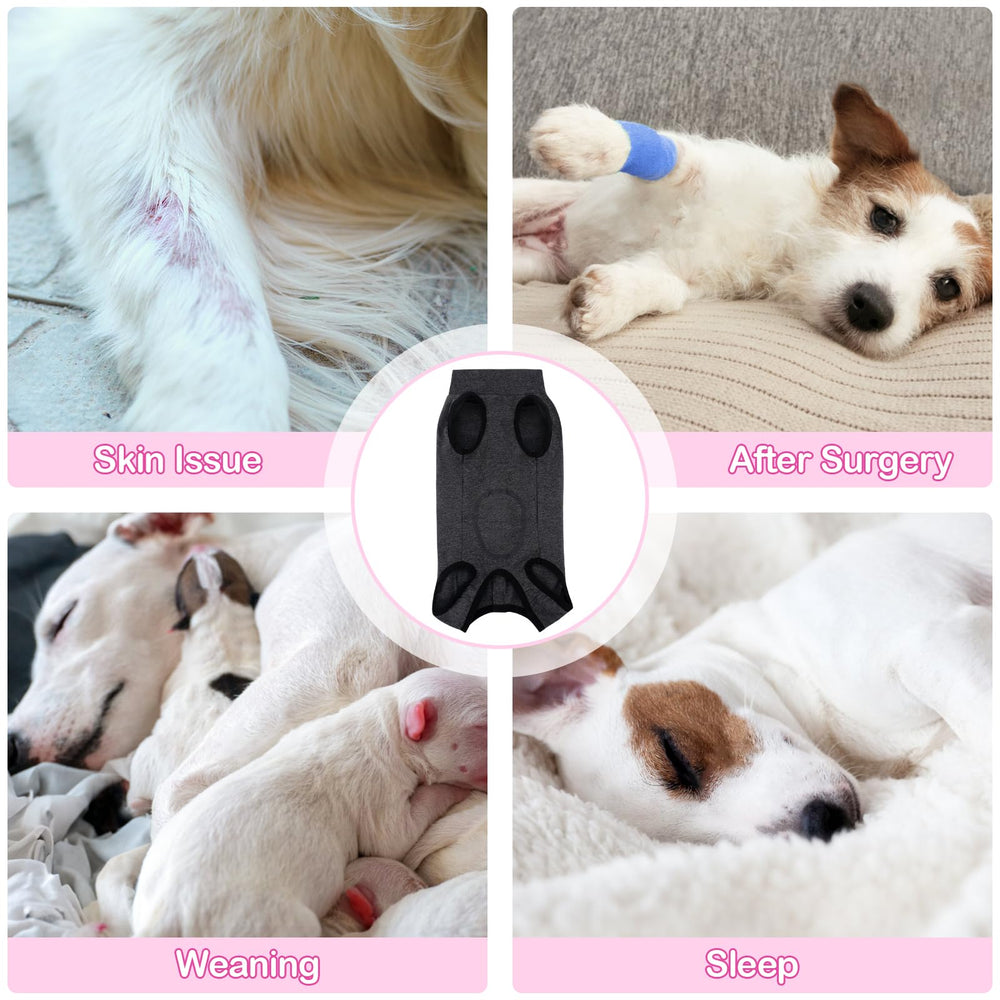 Coppthinktu recovery suit back-closure highlights secure fit during walking and play