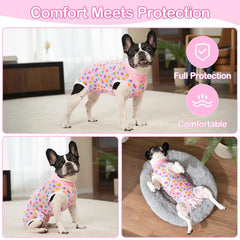 Coppthinktu Recovery Suit cone-alternative protects incisions while allowing movement.