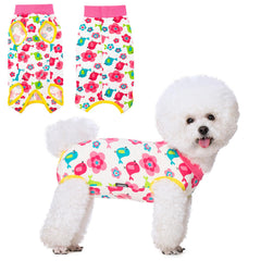 Coppthinktu Recovery Suit for Dogs back view protects surgical incisions during activity