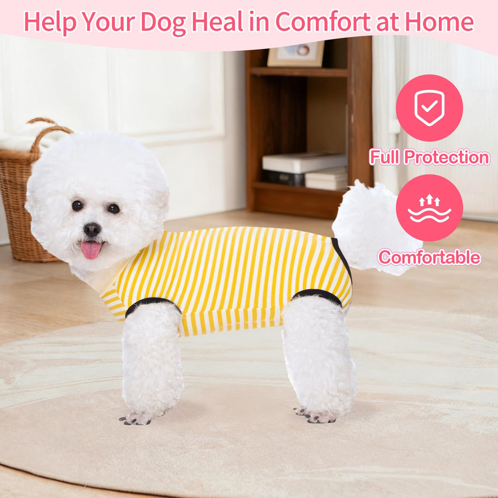 Coppthinktu recovery suit dogs covering wound, soft fabric shields incisions while resting