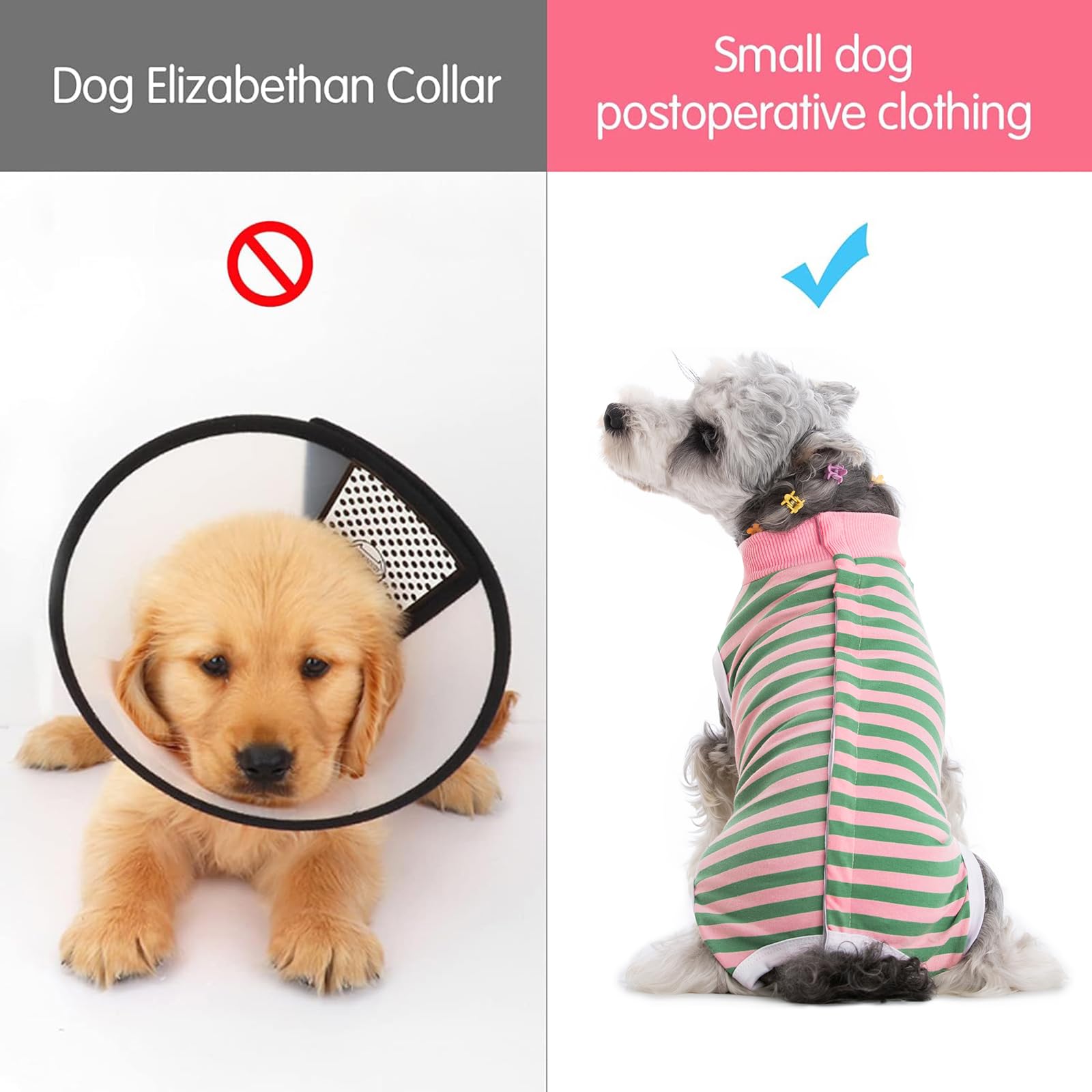 Coppthinktu Recovery Suit full-coverage unisex fit for male and female dogs