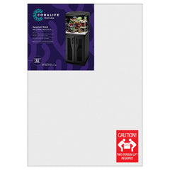 Coralife BioCube stand side view highlights slim profile and tidy footprint.