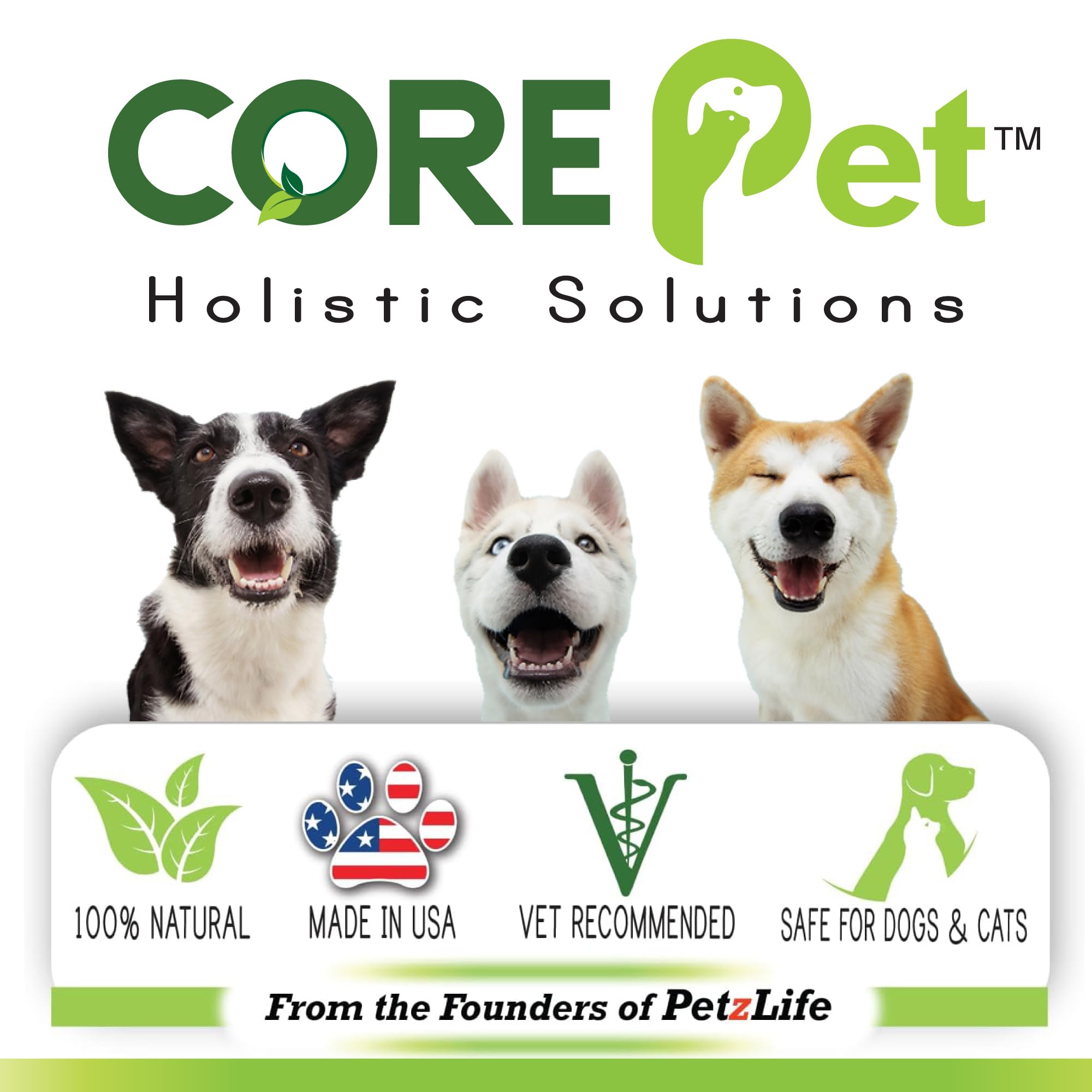 CORE Pet Complete Oral Care natural ingredients closeup emphasizing peppermint scent