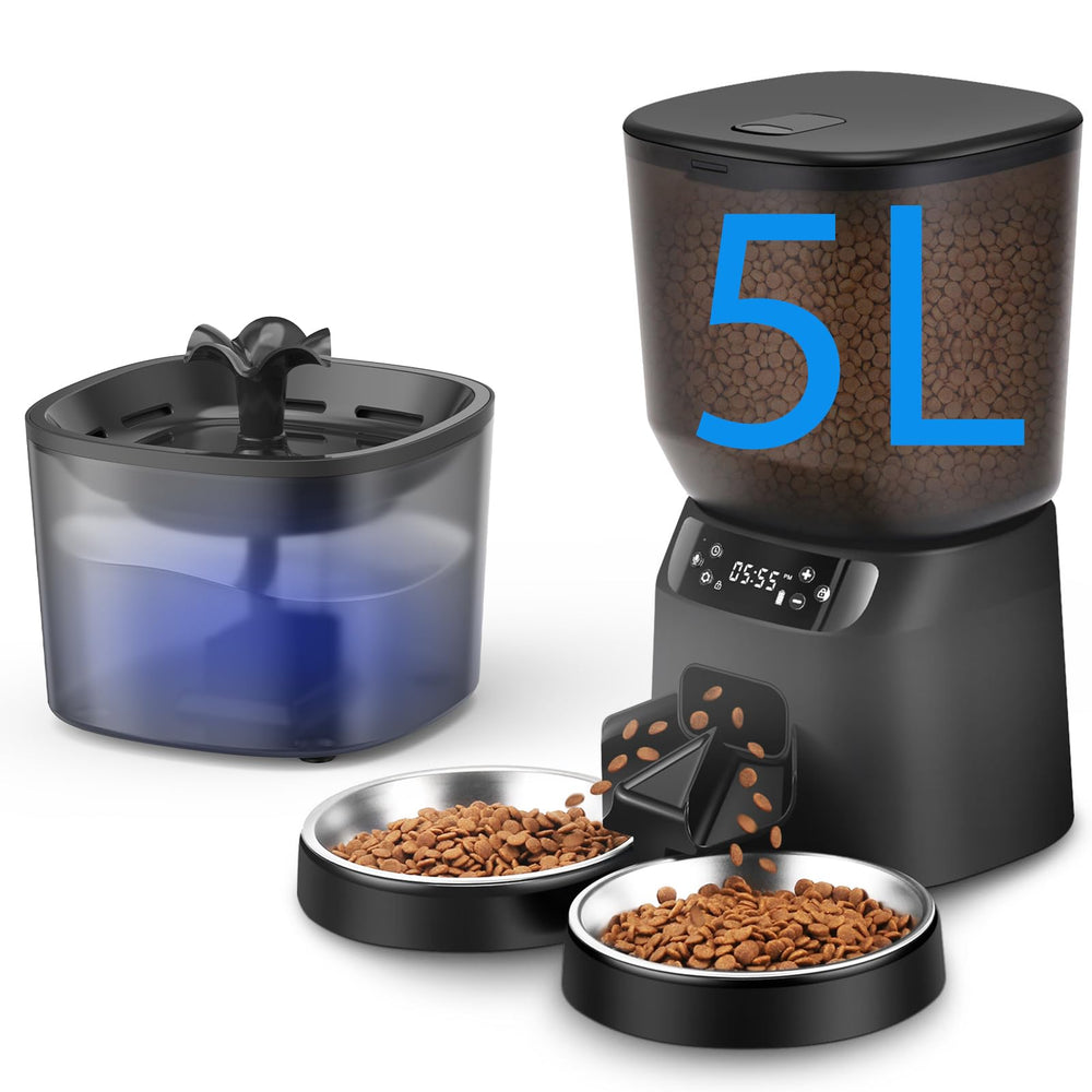 CORGOTE automatic cat feeder front view shows reliable timed meals for busy homes