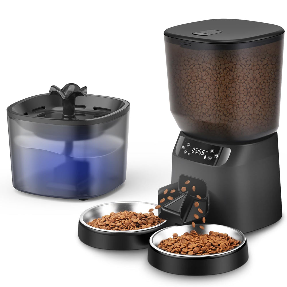 CORGOTE automatic cat feeder front view showing easy-access dispensing for busy households.