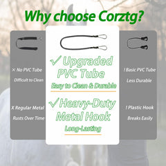 Corztg horse blanket leg straps metal snaps closeup highlights rust-proof hardware for long barn life.