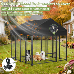 COSHNIBI tear-resistant cover shields kennel from rain and wind.