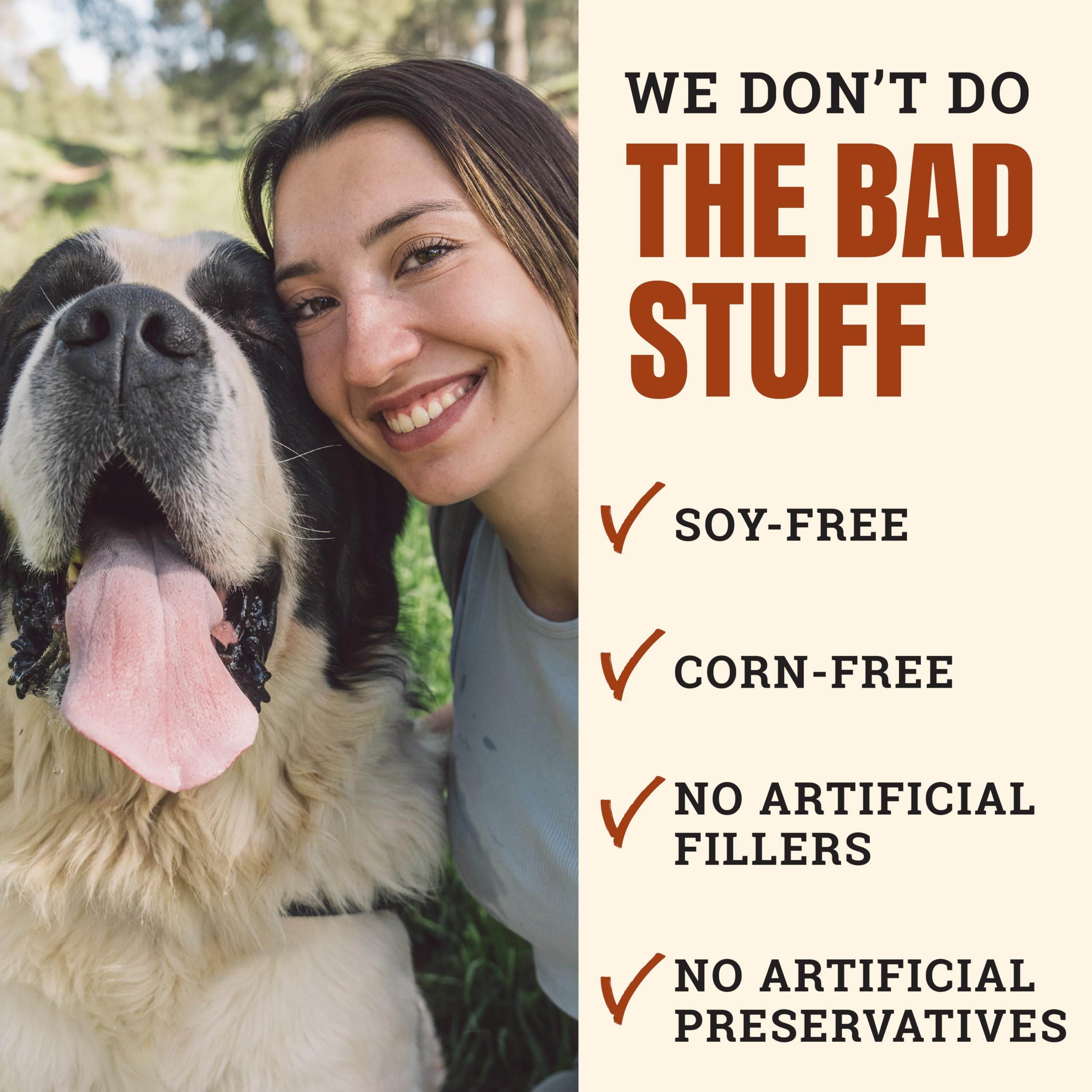 Cosmo's Snack Shack Peanut Butter Bakery Bone ingredient label image—natural ingredients emphasized